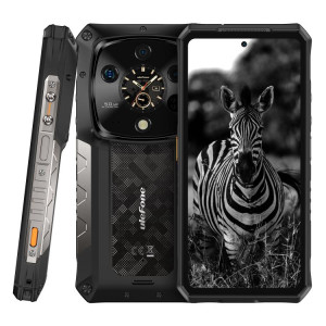  Téléphone ultra-résistant Ulefone Armor 28, 16 Go + 1 To, vision nocturne, 10 600 mAh, écran 6,67 pouces, Android 14, MediaTek Dimensity 9300+ Octa Core, réseau 5G, NFC (noir) SU602B696-20